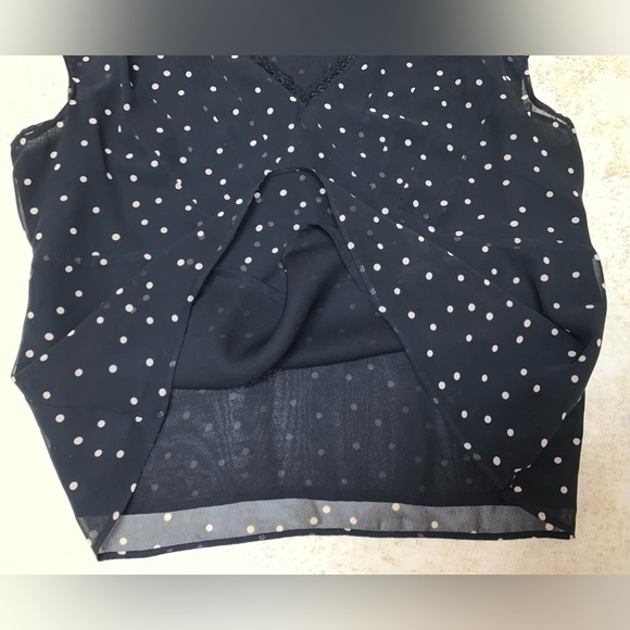 apostrophe Petite polka dot sheer blouse - Picture 10 of 14